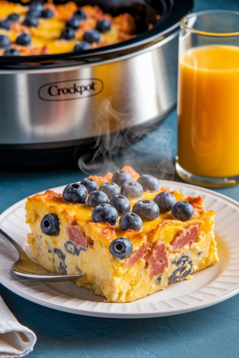 crockpot breakfast casserole overnight