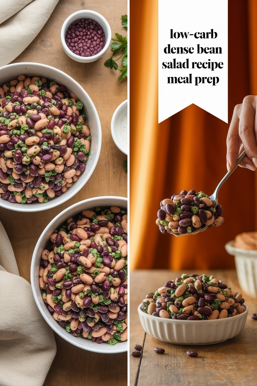 dense bean salad recipe meal prep
