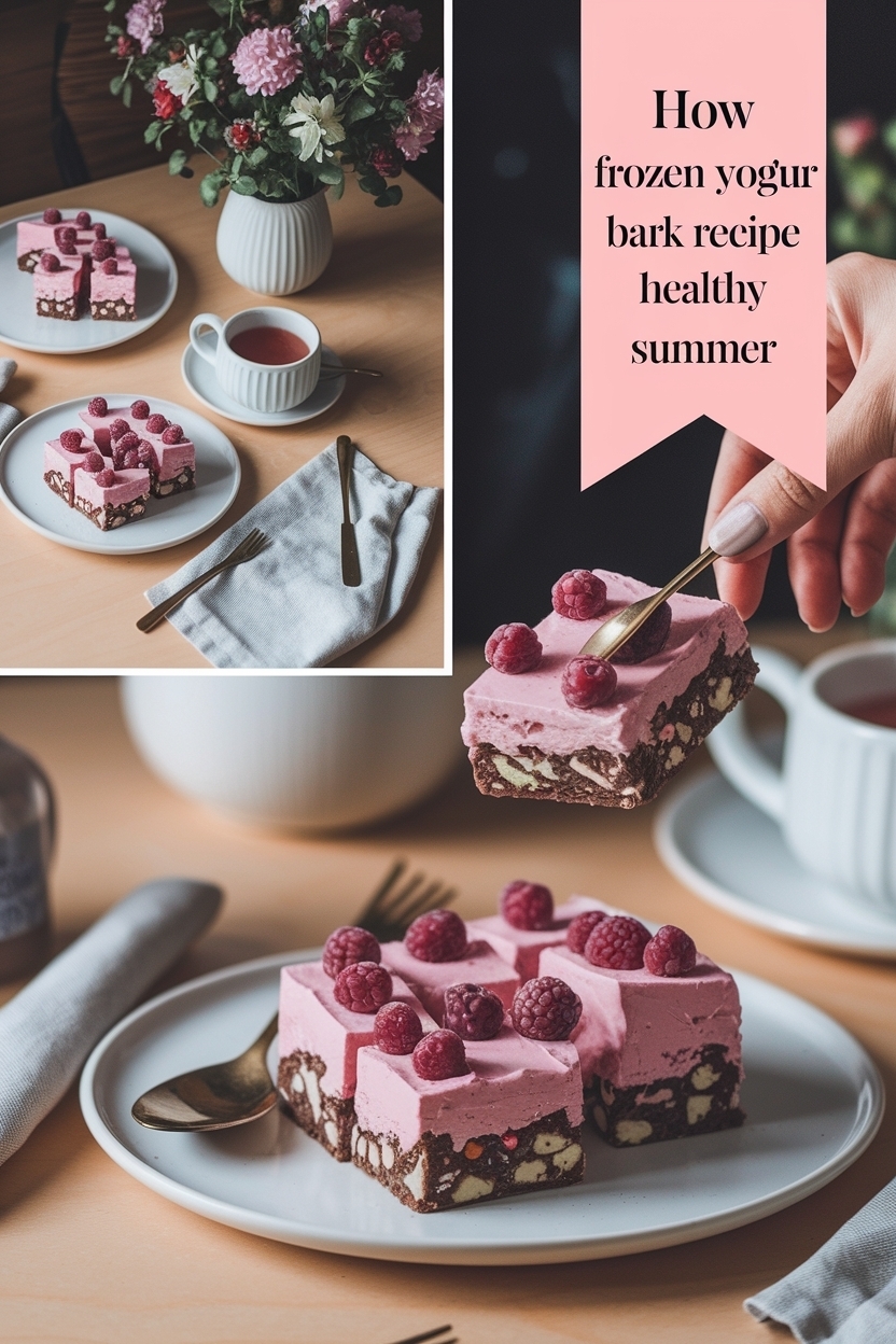 frozen yogurt bark recipe healthy summer