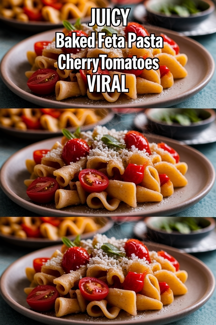 baked feta pasta cherry tomatoes viral