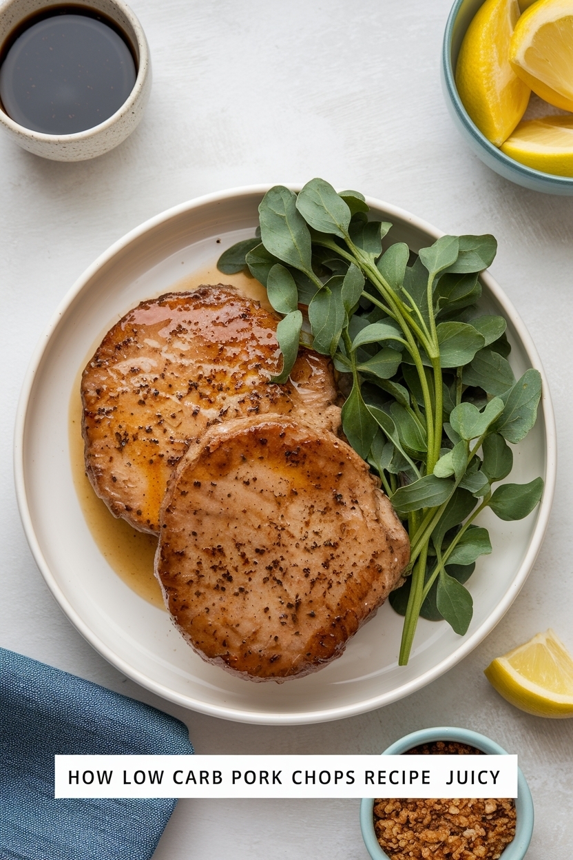 low carb pork chops recipe juicy