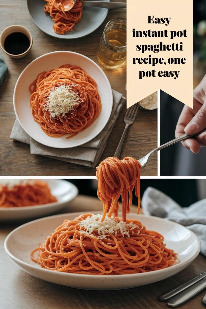 instant pot spaghetti recipe one pot easy