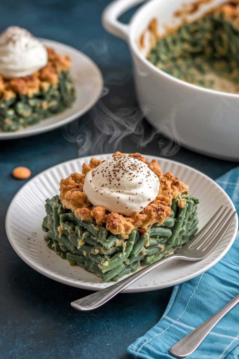 green bean casserole recipe from scratch - Extra Photo
