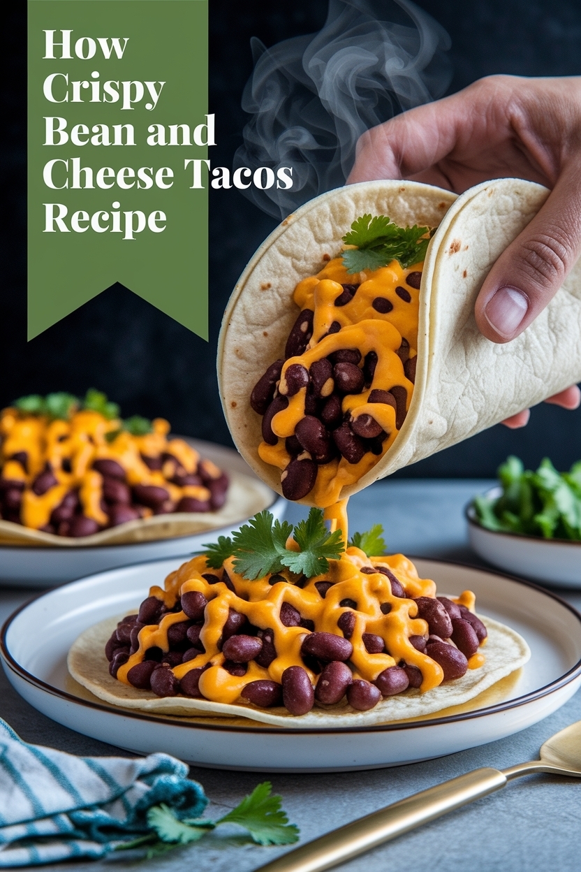 crispy bean and cheese tacos recipe