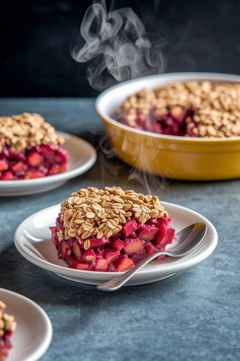 best rhubarb crisp with oats