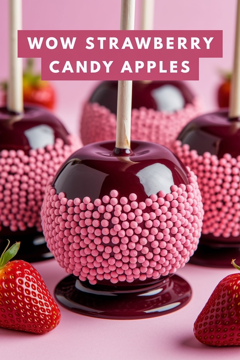 strawberry crunch candy apples