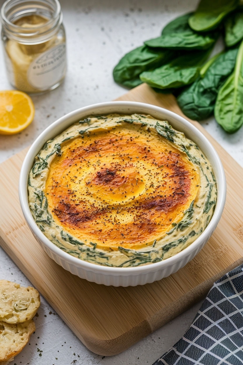 hot spinach artichoke dip baked no mayo