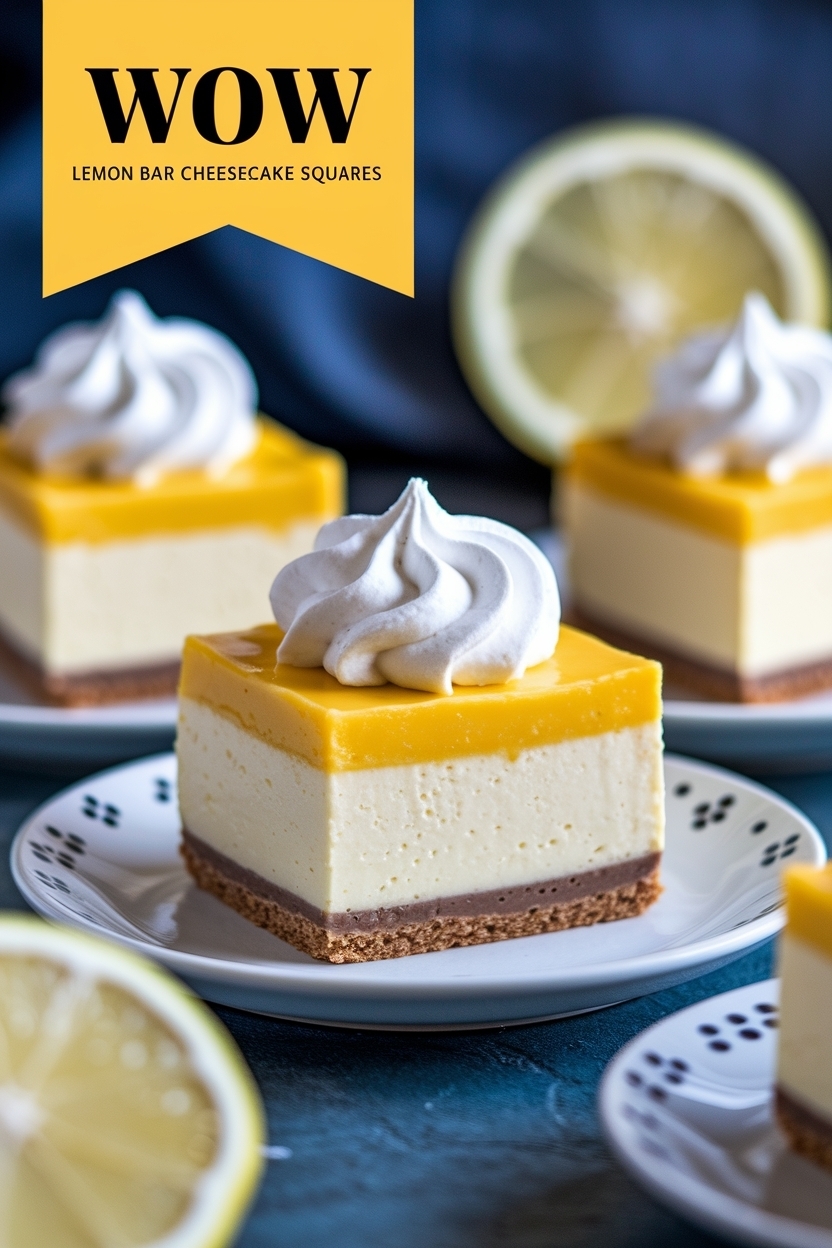 lemon bar cheesecake squares