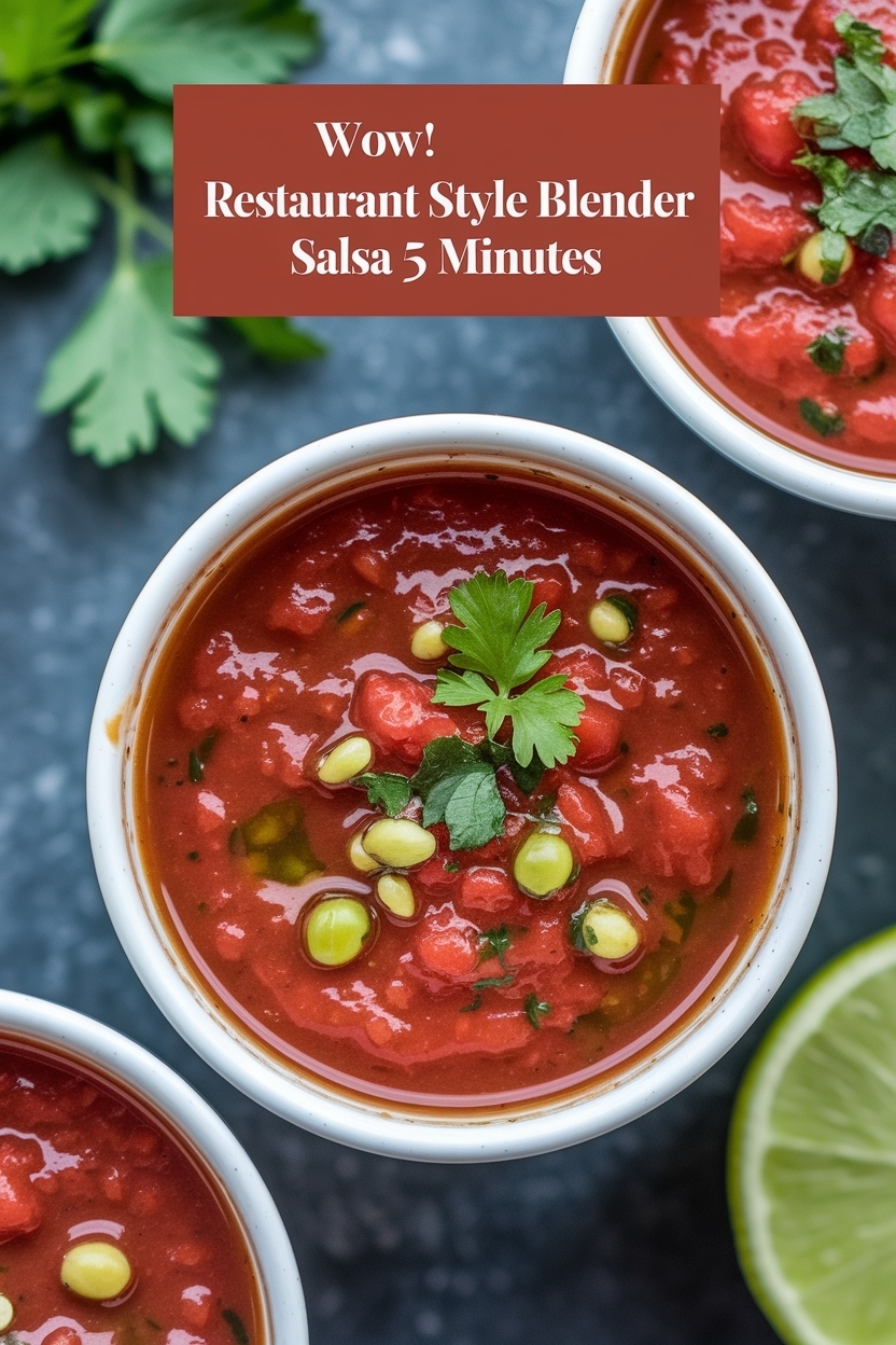 restaurant style blender salsa 5 minutes