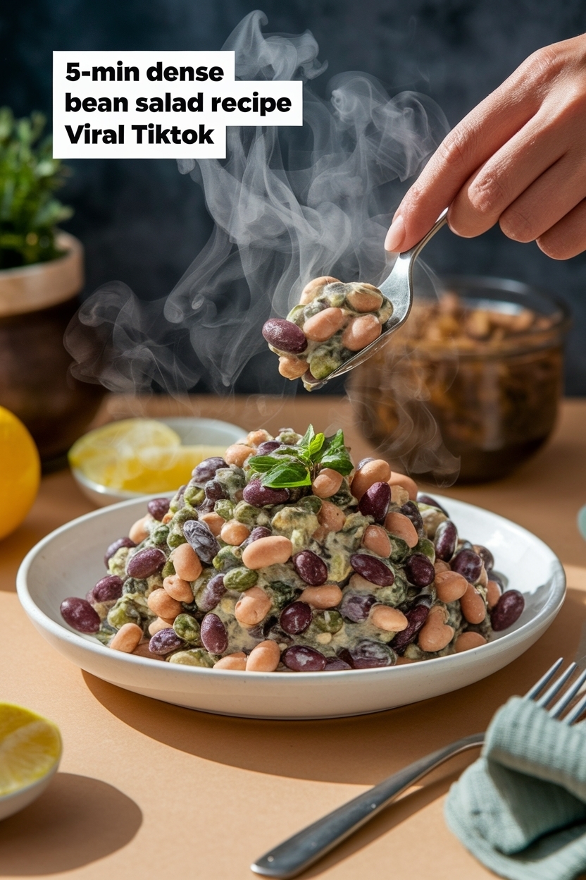 dense bean salad recipe viral tiktok