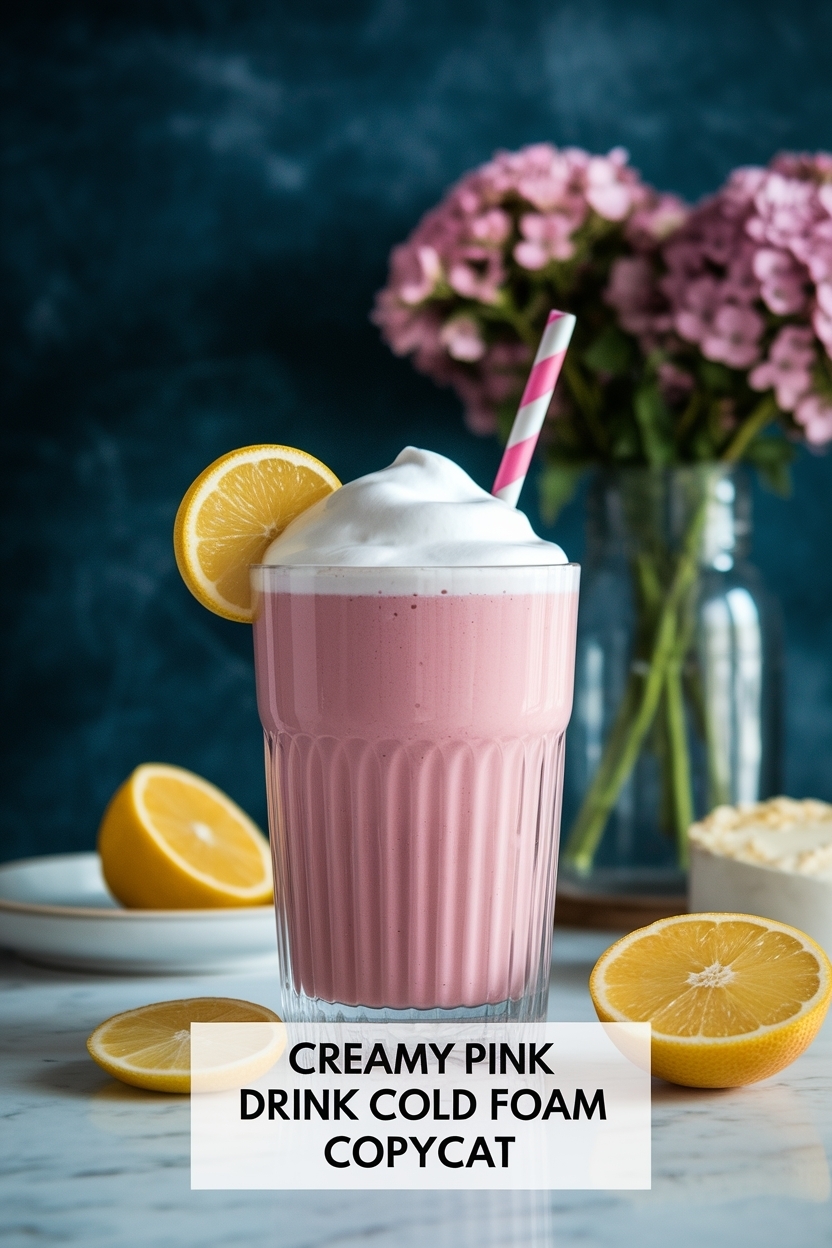 pink drink cold foam copycat