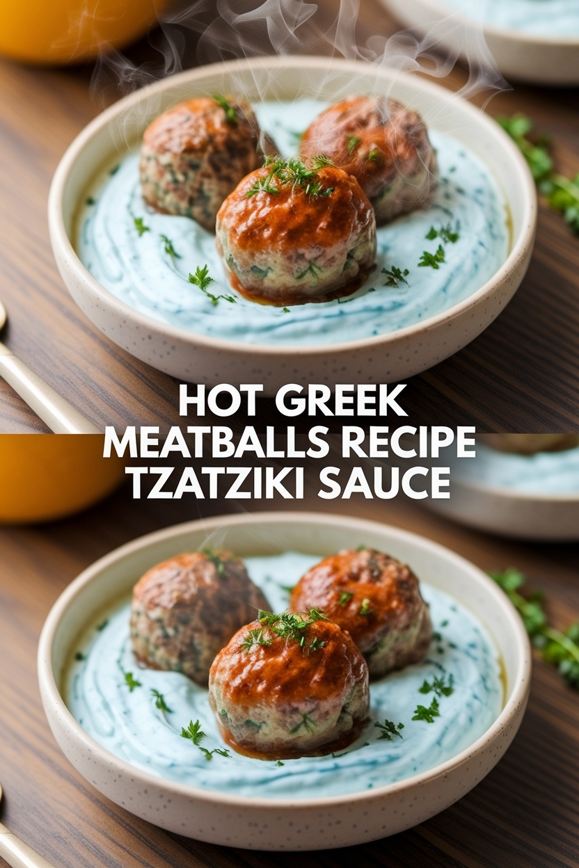 greek meatballs recipe tzatziki sauce