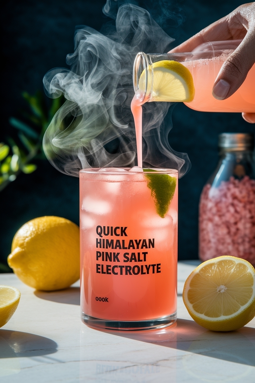 himalayan pink salt lemonade electrolyte