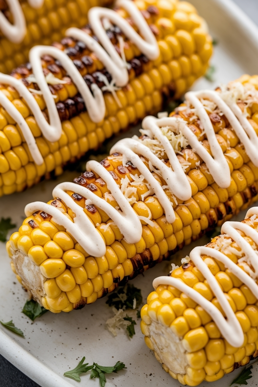 grilled corn elote off the cob salad
