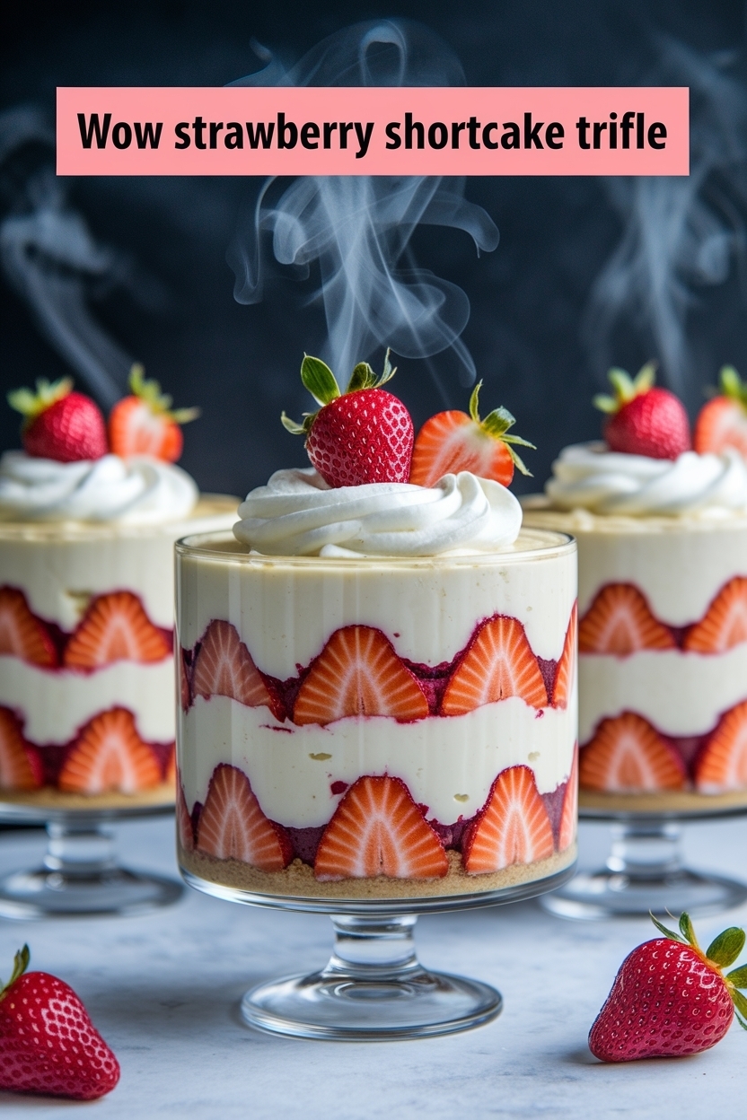 strawberry shortcake trifle