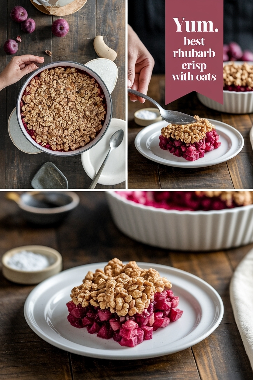 best rhubarb crisp with oats