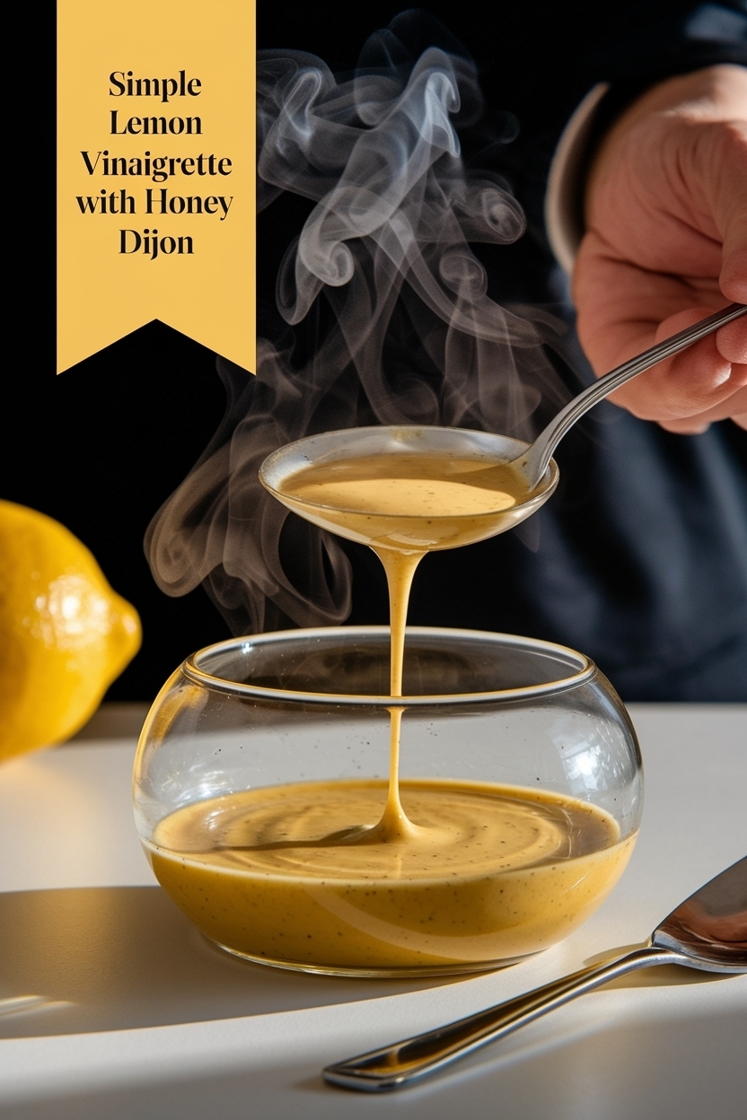 lemon vinaigrette with honey dijon