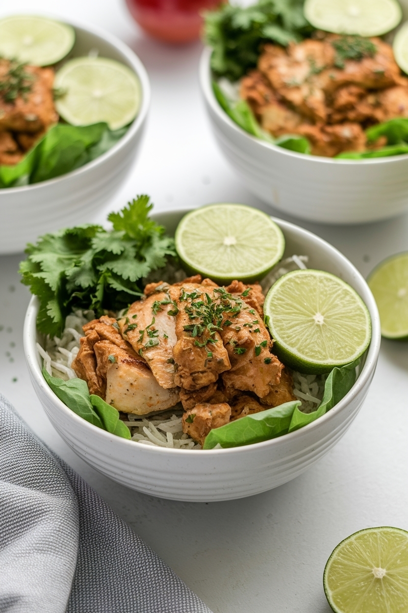 burrito bowl meal prep recipe chicken