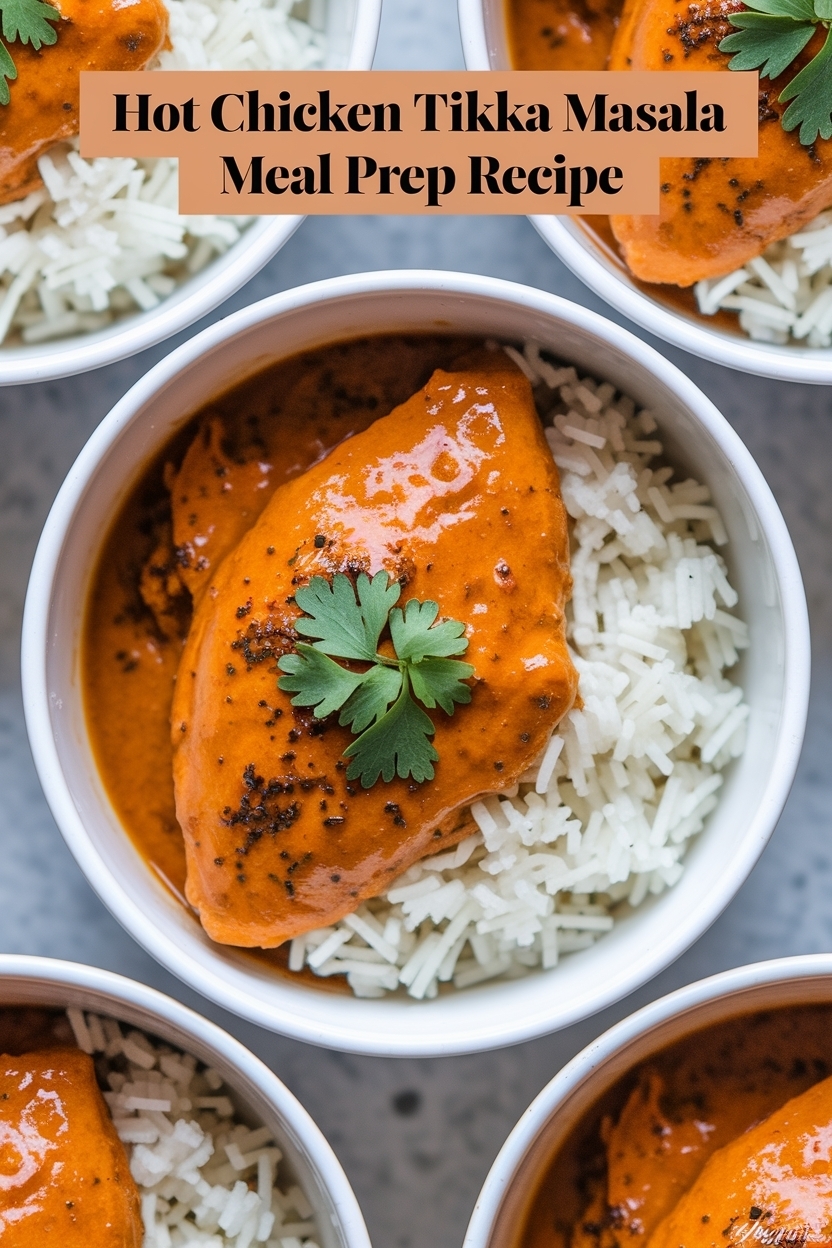 chicken tikka masala meal prep recipe