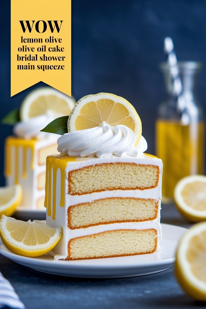 lemon olive oil cake bridal shower main squeeze
