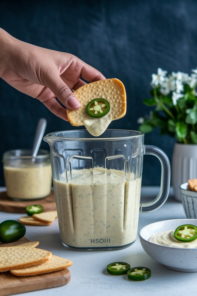 chuy's creamy jalapeño dip copycat blender