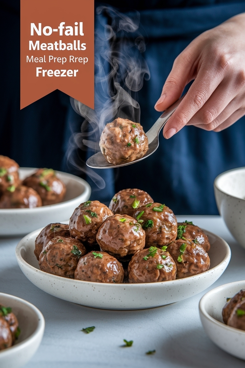 turkey meatballs meal prep recipe freezer