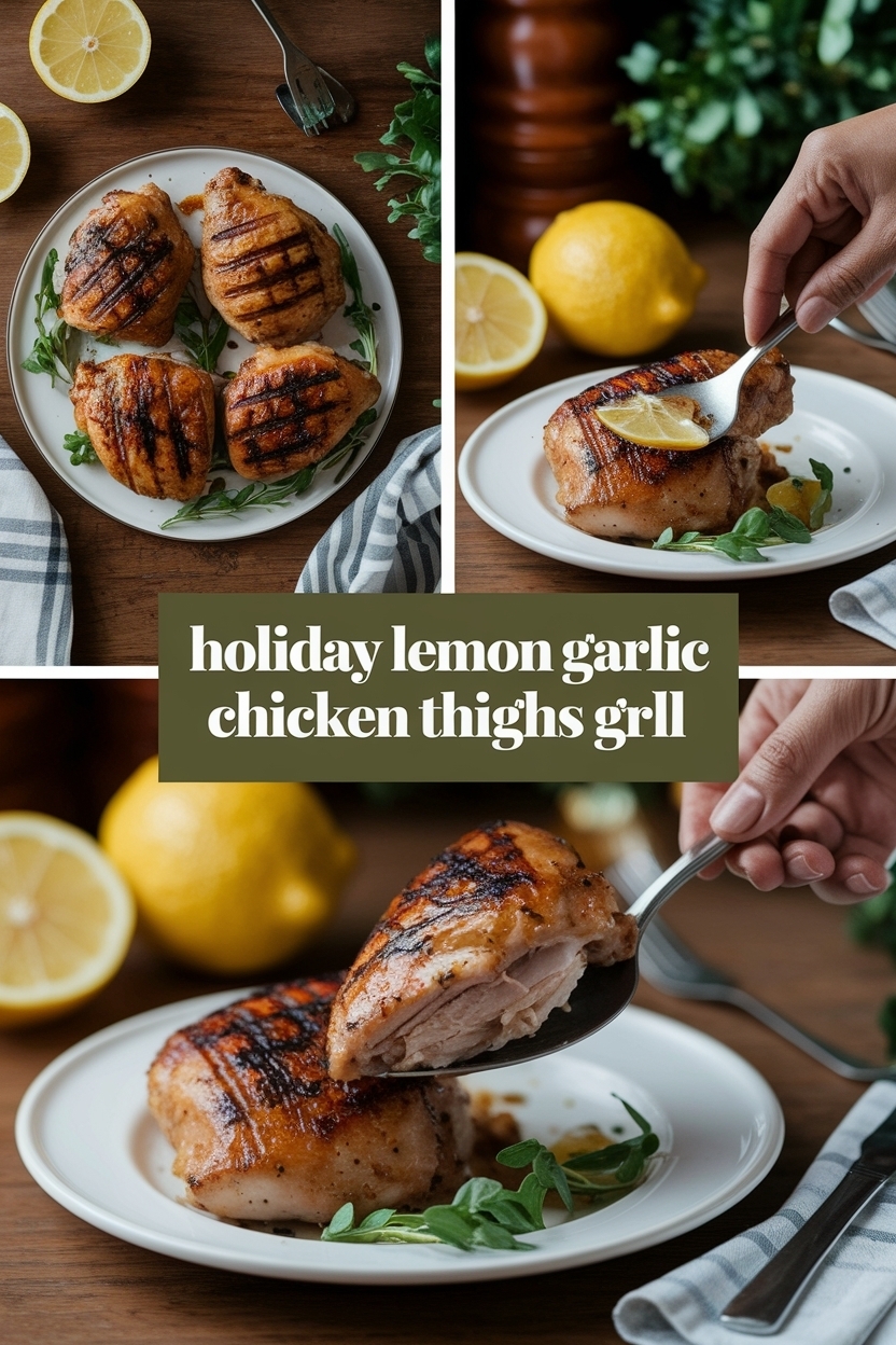 lemon garlic chicken thighs grill
