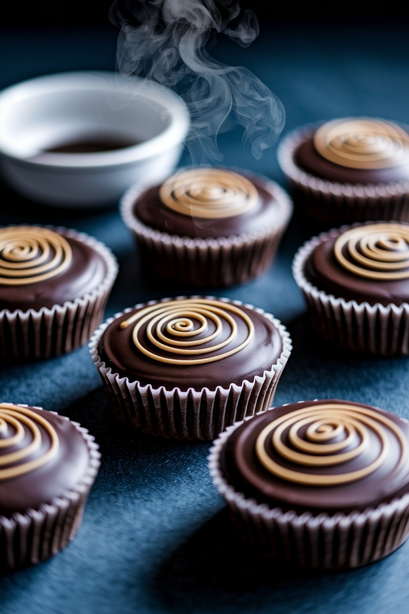 homemade peanut butter cups dark chocolate
