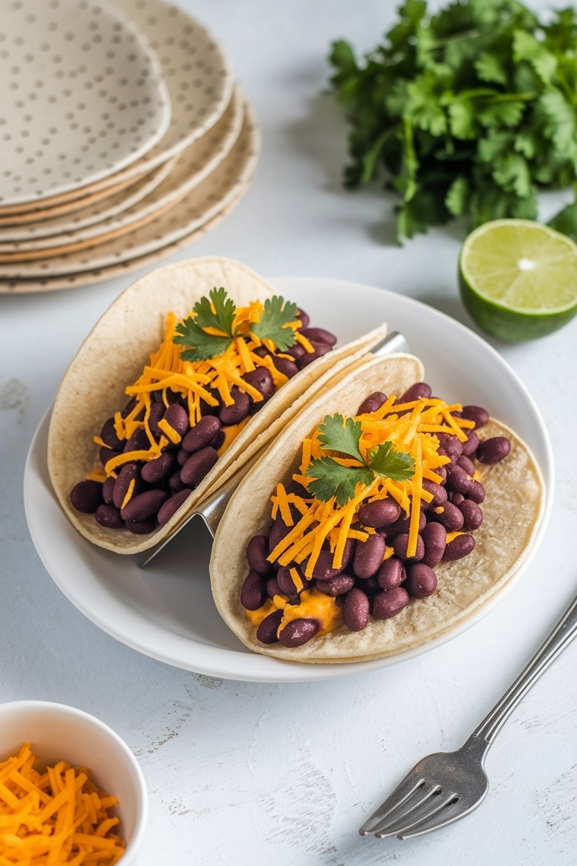 crispy bean and cheese tacos recipe