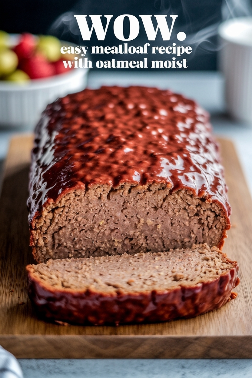 easy meatloaf recipe with oatmeal moist