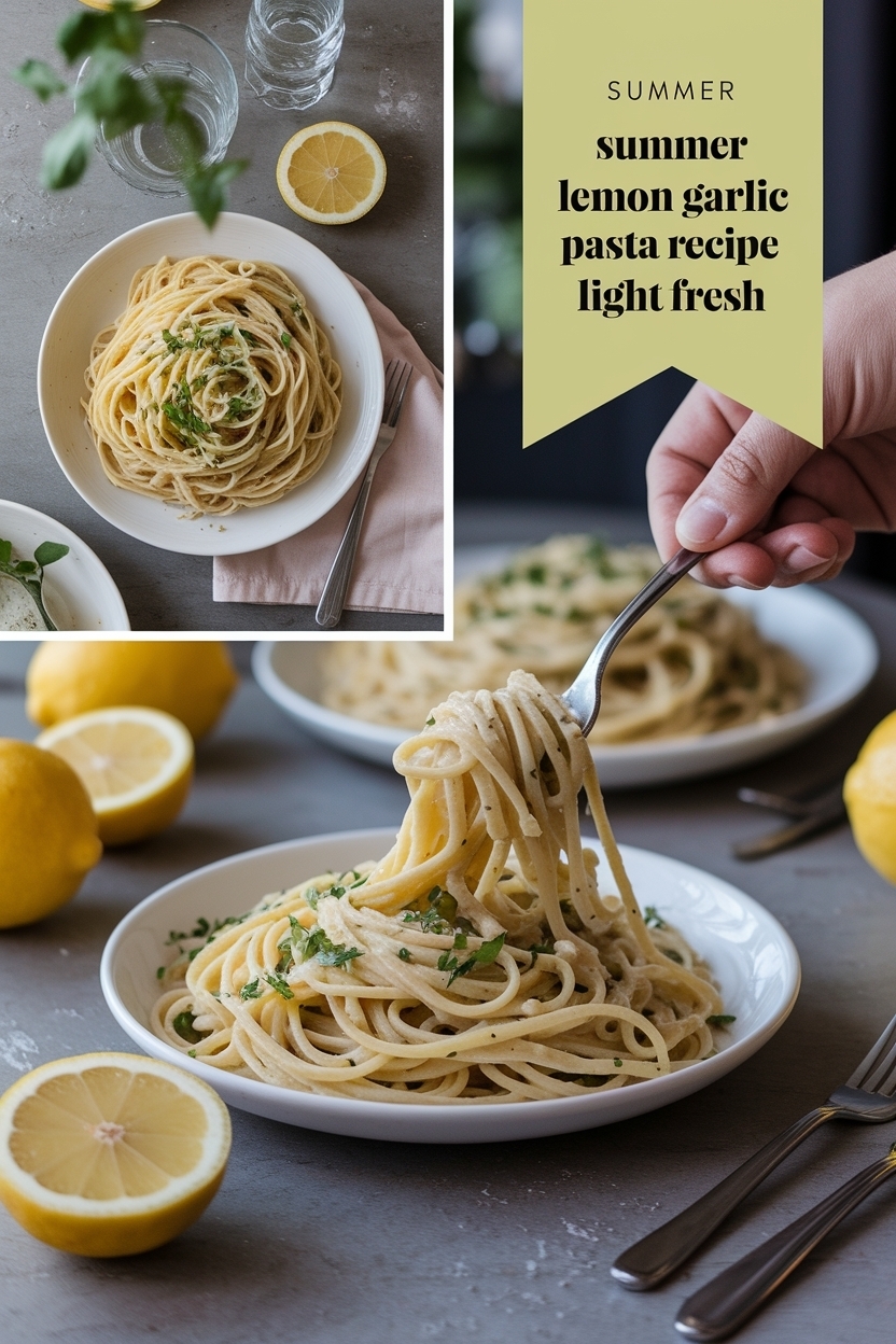 lemon garlic pasta recipe light fresh