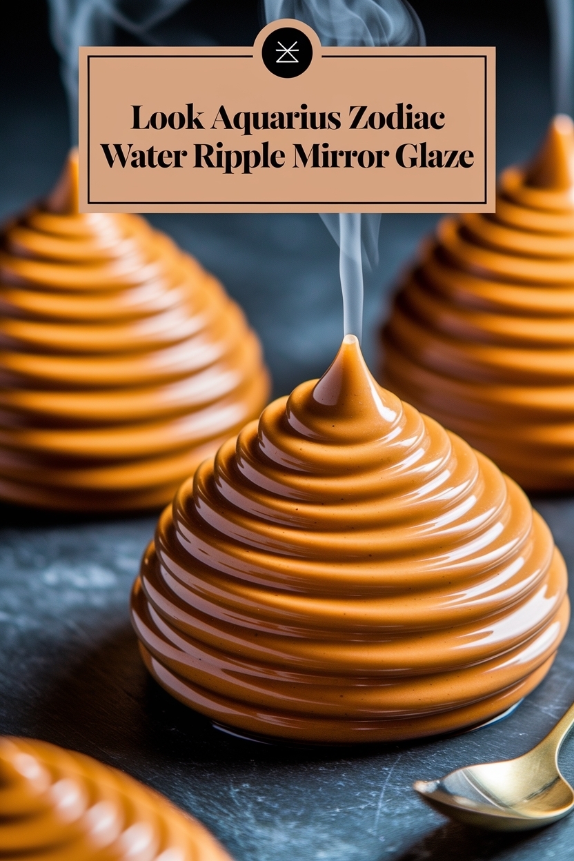 aquarius zodiac water ripple mirror glaze