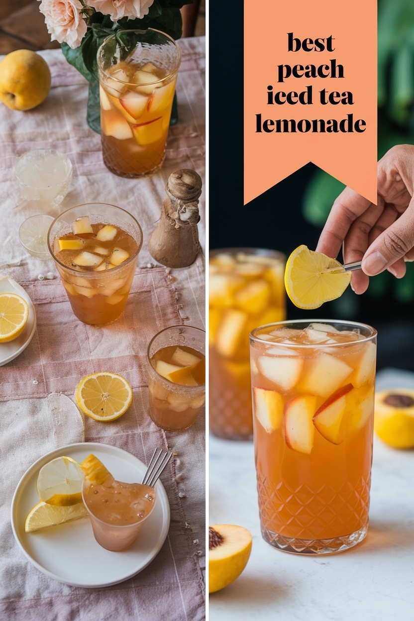 peach iced tea lemonade