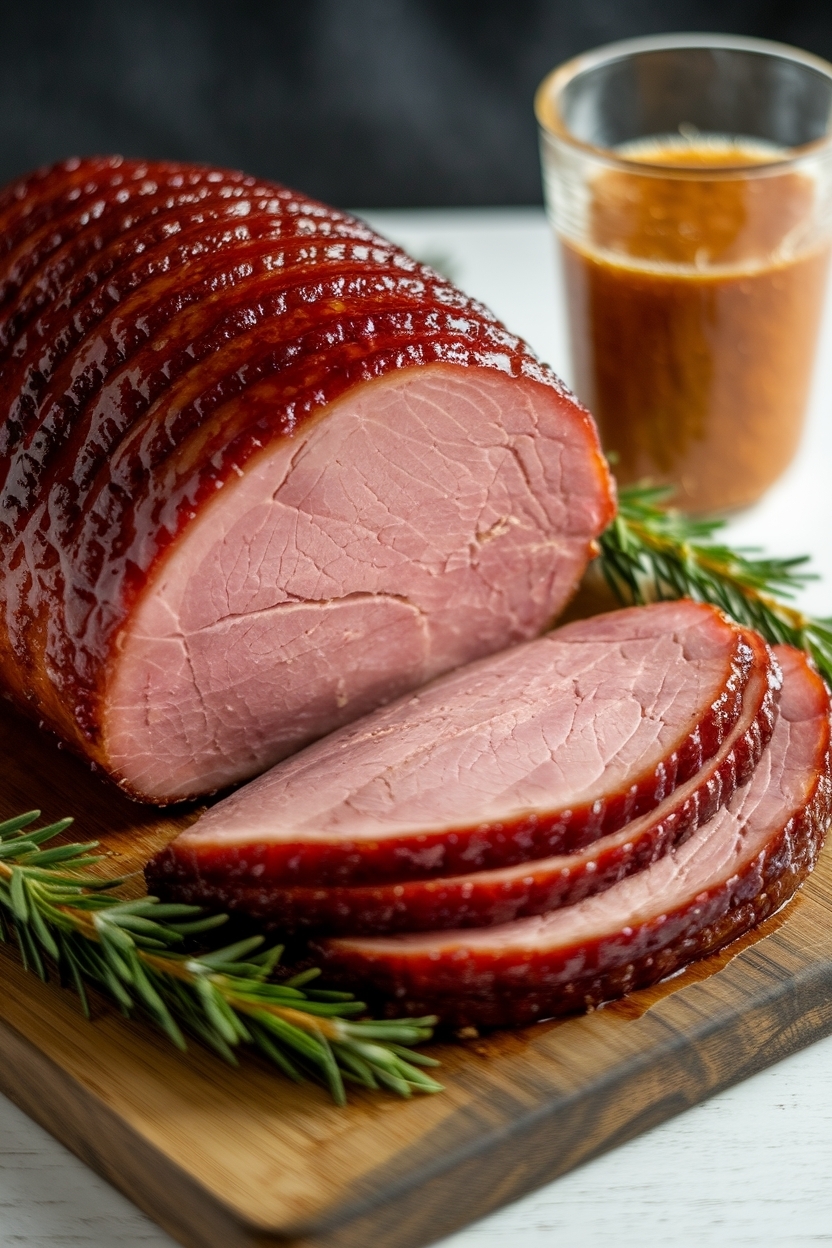 brown sugar dijon ham glaze with maple