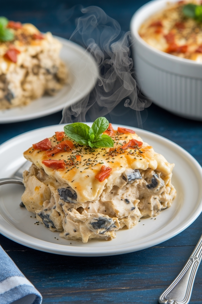 low carb chicken cordon bleu casserole