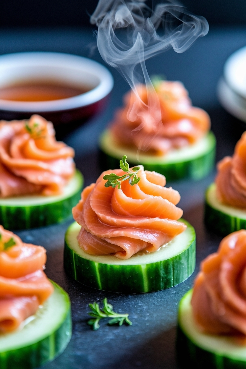 smoked salmon cucumber bites recipe easy