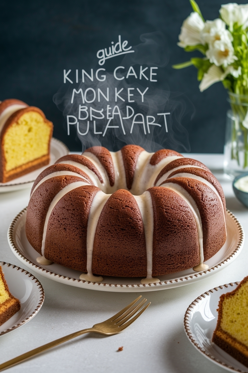 king cake monkey bread pull apart