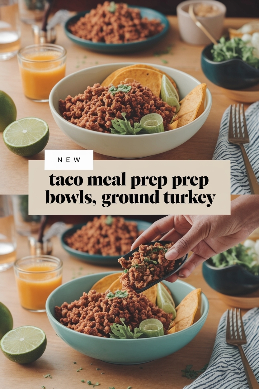 taco meal prep bowls recipe ground turkey