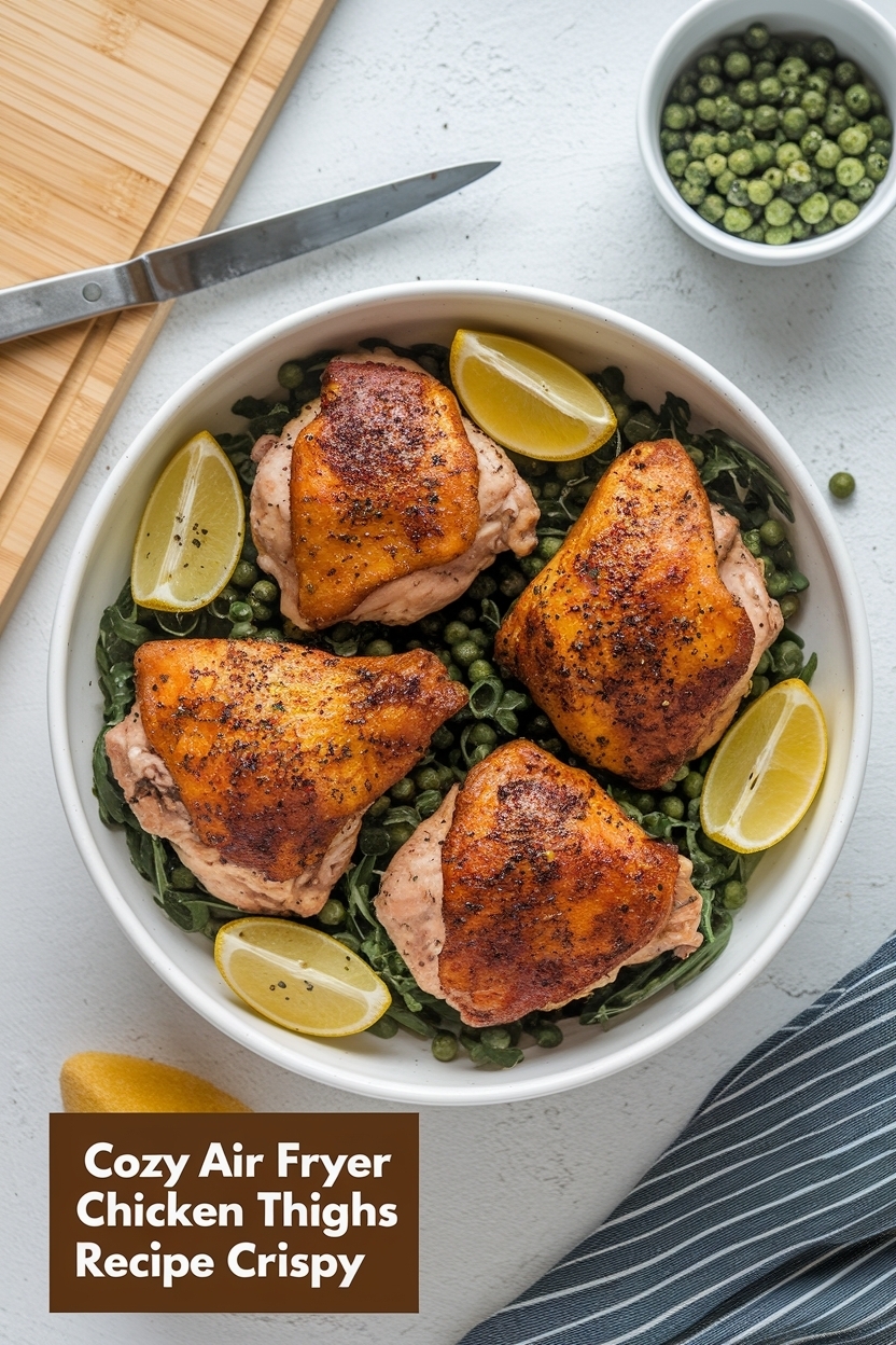 air fryer chicken thighs recipe crispy