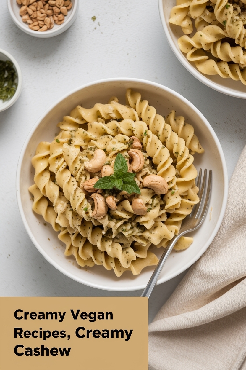 vegan pasta recipes creamy cashew - Extra Photo