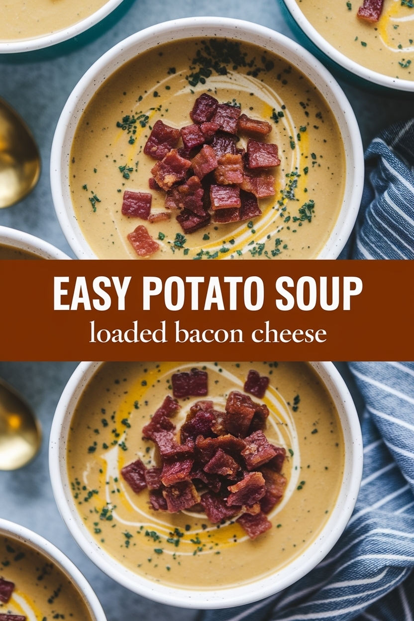 potato soup recipe loaded bacon cheese