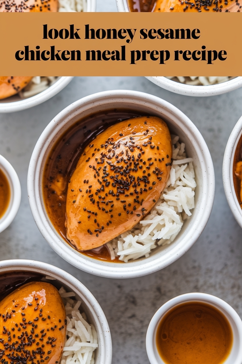 honey sesame chicken meal prep recipe