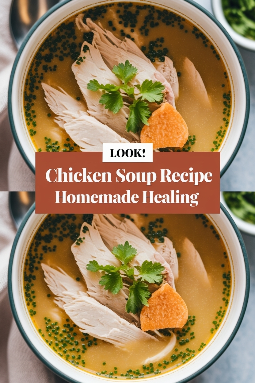 chicken soup recipe homemade healing