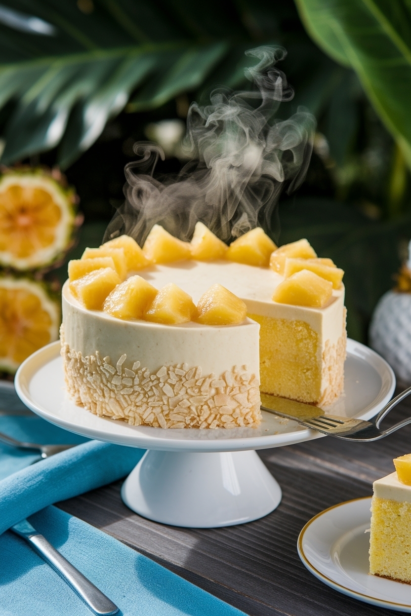 hawaiian pineapple coconut cake
