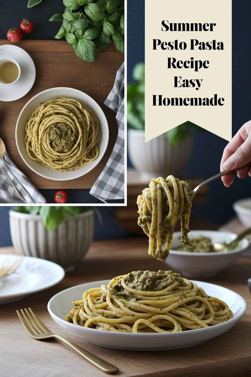 pesto pasta recipe easy homemade