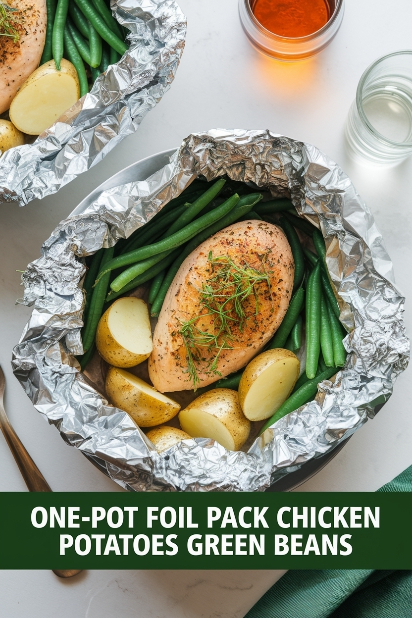 foil pack chicken potatoes green beans