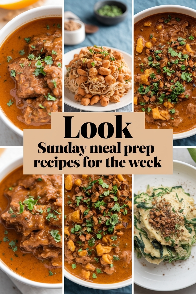 sunday meal prep recipes for the week