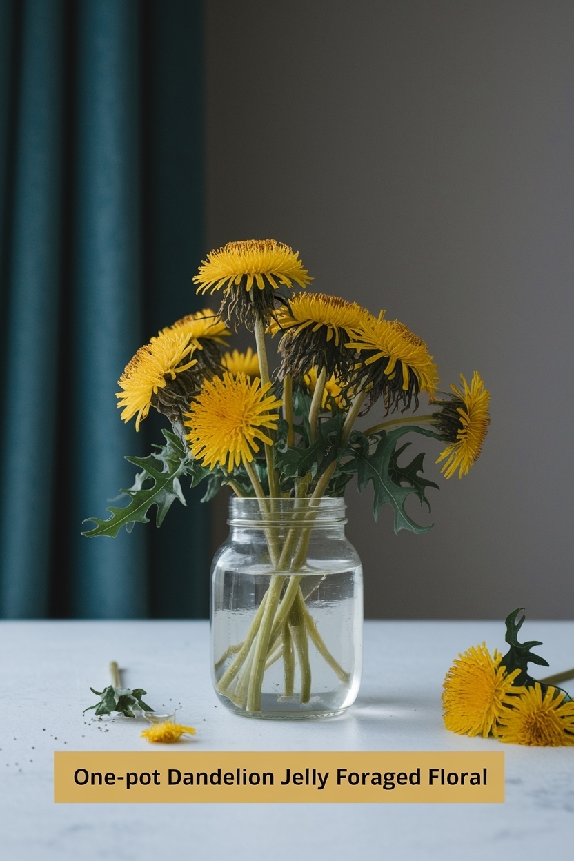 dandelion jelly foraged floral