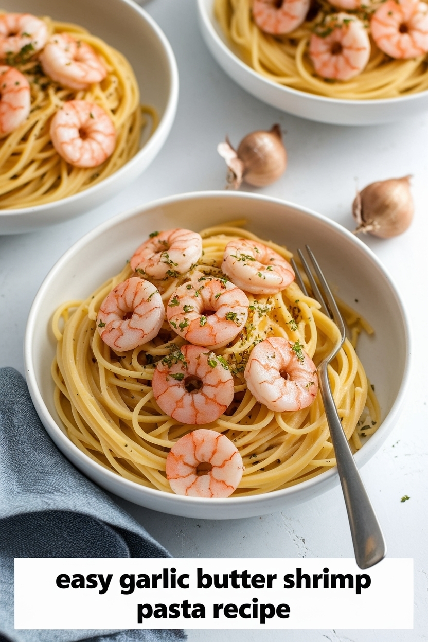 garlic butter shrimp pasta recipe