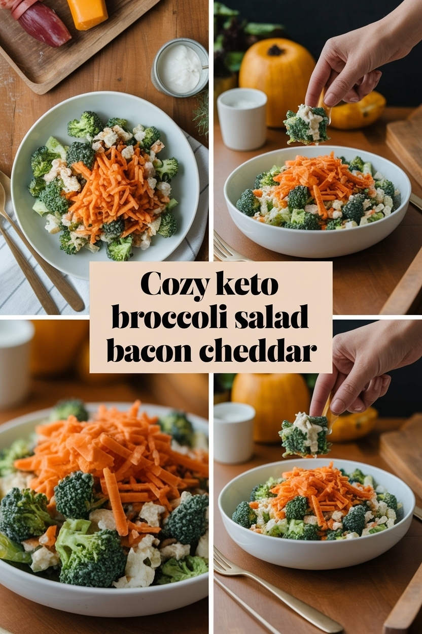 keto broccoli salad bacon cheddar